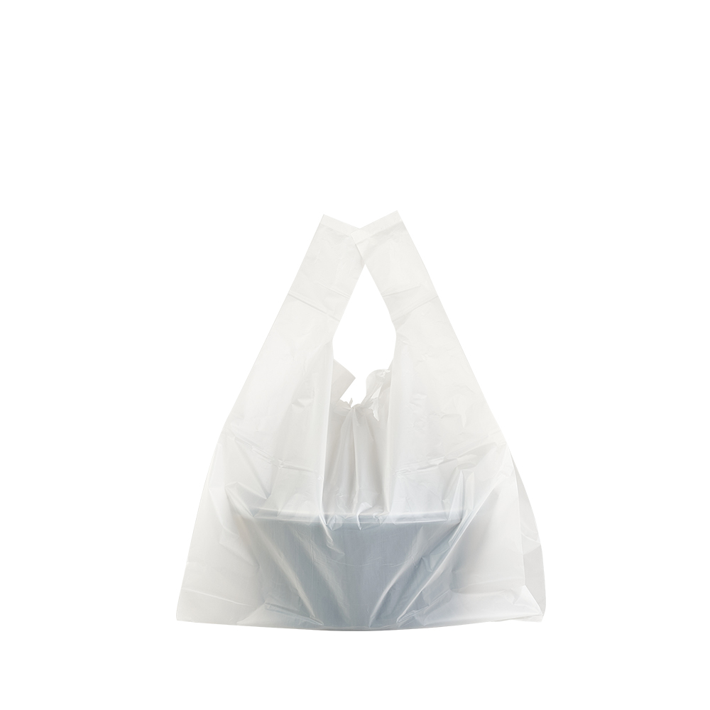 엠보 HDPE 유백 배달비닐봉투 중